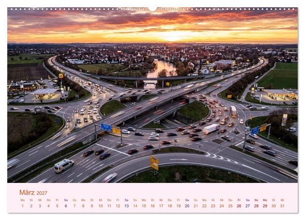 Produktbild: Roundabouts - Kreisverkehre (hochwertiger Premium Wandkalender 2027 DIN A2 quer), Kunstdruck in Hochglanz