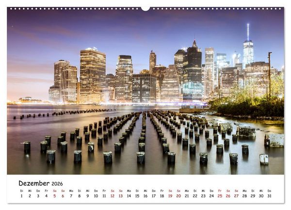 Produktbild: New York City - Atemberaubende Ansichten (Wandkalender 2026 DIN A2 quer), CALVENDO Monatskalender