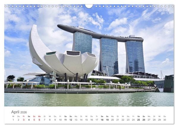 Produktbild: Singapur (Wandkalender 2026 DIN A3 quer), CALVENDO Monatskalender