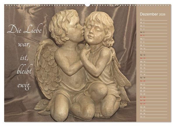 Produktbild: Engel - Die Worte der Liebe (Wandkalender 2026 DIN A2 quer), CALVENDO Monatskalender