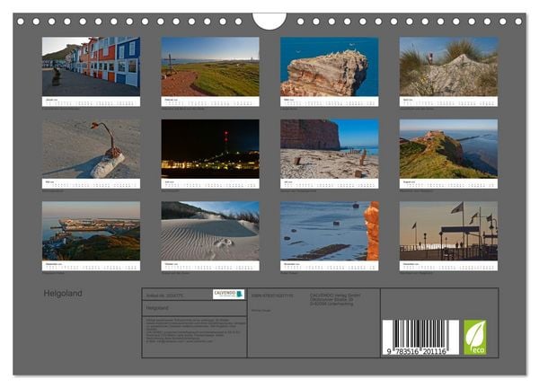 Produktbild: Helgoland (Wandkalender 2026 DIN A4 quer), CALVENDO Monatskalender