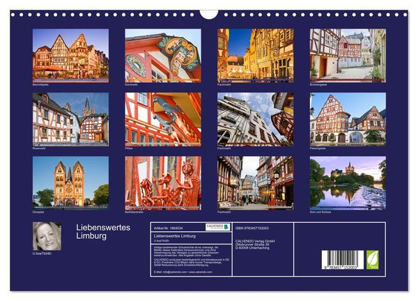 Liebenswertes Limburg (Wandkalender 2025 DIN A3 quer), CALVENDO Monatskalender
