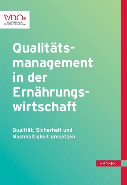 Produktbild: Qualit&auml;tsmanagement in der Ern&auml;hrungswirtschaft