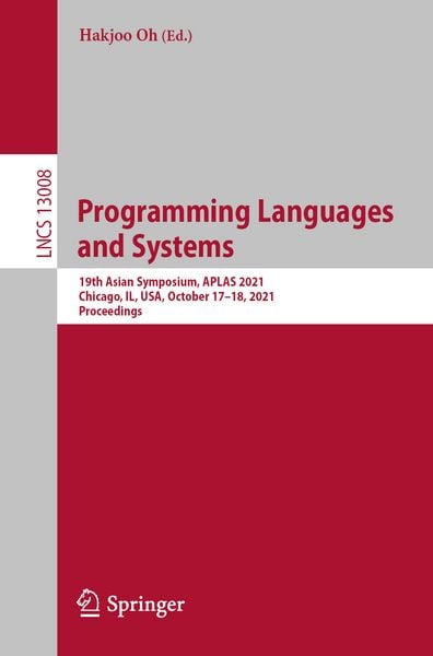 Produktbild: Programming Languages and Systems