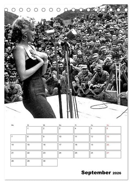 Produktbild: Marilyn Monroe. Weltstar und Sexsymbol (Tischkalender 2026 DIN A5 hoch), CALVENDO Monatskalender