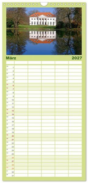 Produktbild: Familienplaner 2027 - Hofgeismar - Dornr&ouml;schenstadt und Fachwerkh&auml;user mit 5 Spalten (Wandkalender, 21 x 45 cm) CALVENDO