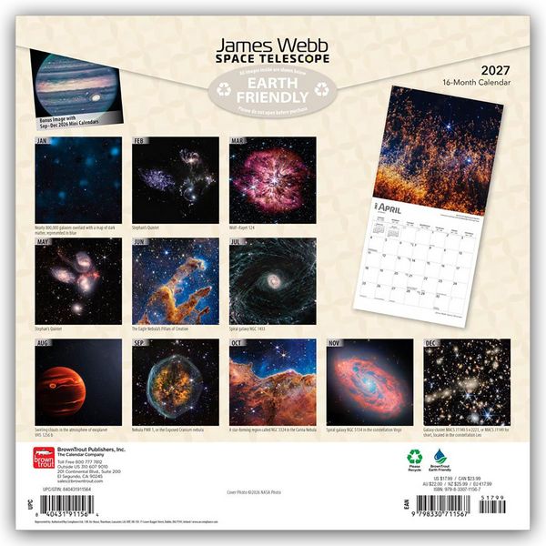 Produktbild: James Webb Space Telescope &ndash; James Webb Weltraumteleskop 2027 &ndash; 16-Monatskalender