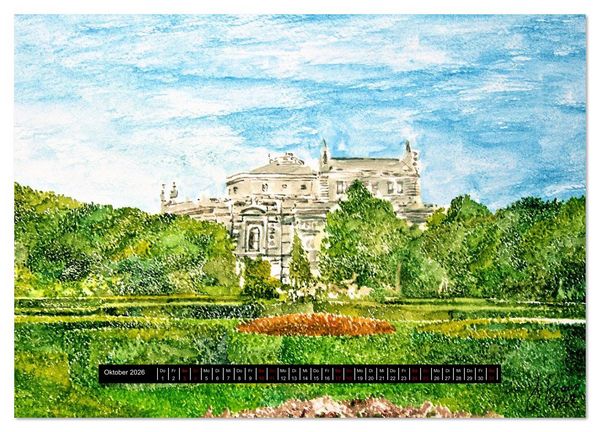 Produktbild: Wien in stillen Aquarellen (Wandkalender 2026 DIN A2 quer), CALVENDO Monatskalender