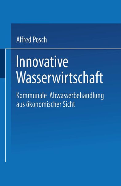 Produktbild: Innovative Wasserwirtschaft