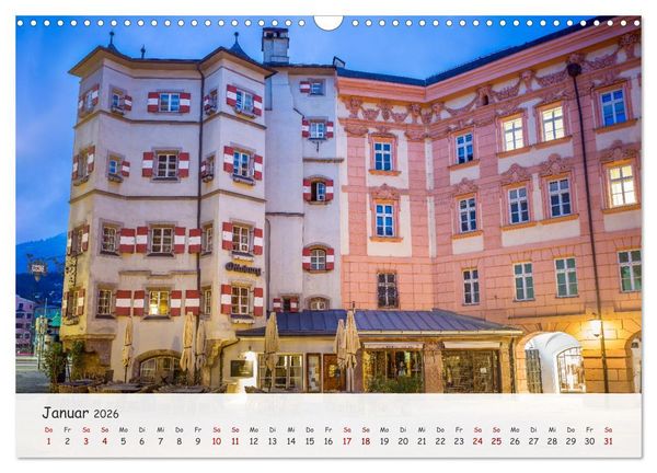 Produktbild: Innsbruck - Die sch&ouml;ne Hauptstadt Tirols (Wandkalender 2026 DIN A3 quer), CALVENDO Monatskalender