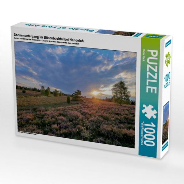 Sonnenuntergang im Büsenbachtal bei Handeloh (Puzzle)