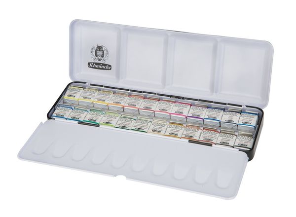 Produktbild: Schmincke Horadam Aquarell, Metallkasten, 24 x 1/2 N&auml;pfchen