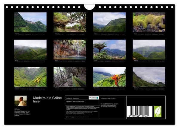 Produktbild: Madeira die Gr&uuml;ne Insel (Wandkalender 2027 DIN A4 quer), CALVENDO Monatskalender