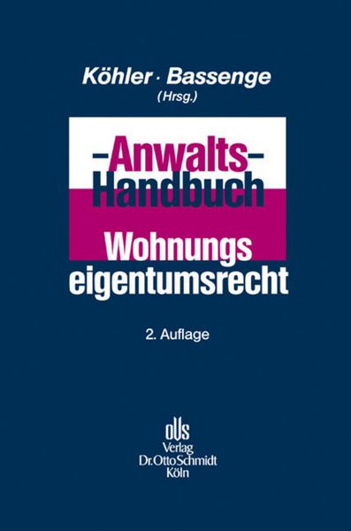 Produktbild: Anwalts-Handbuch Wohnungseigentumsrecht