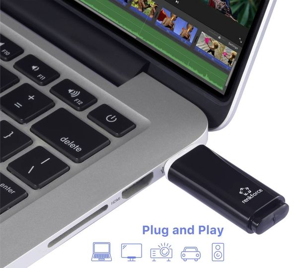 Produktbild: Renkforce RF-USBS-220 USB-Stick 128GB Schwarz RF-6684360 USB-A (USB 2.0)
