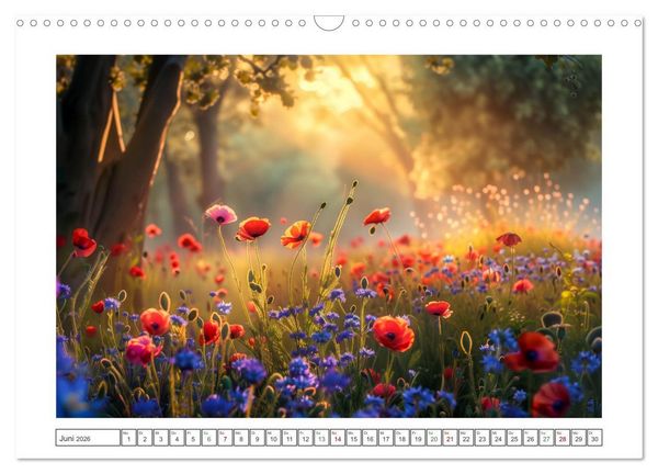 Produktbild: Mohntr&auml;ume im Licht (Wandkalender 2026 DIN A3 quer), CALVENDO Monatskalender