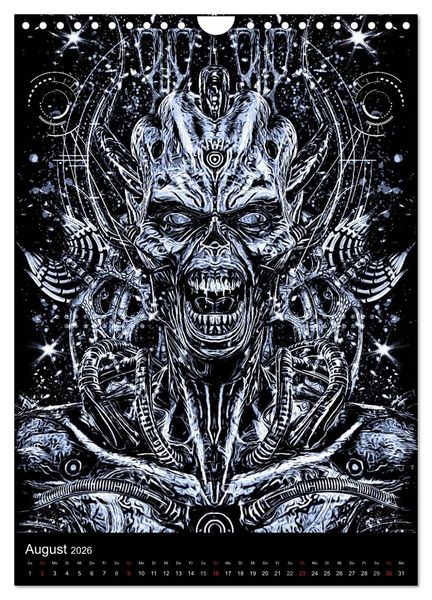 Produktbild: BLOODBOY/DARK ILLUSTRATION (Wandkalender 2026 DIN A4 hoch), CALVENDO Monatskalender