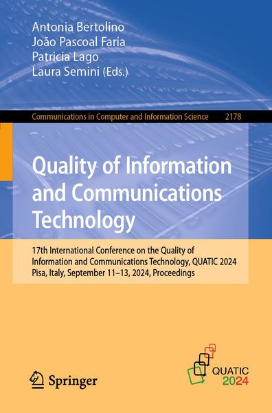 Produktbild: Quality of Information and Communications Technology