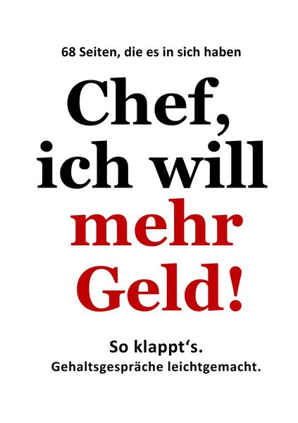 Produktbild: Chef, ich will mehr Geld!