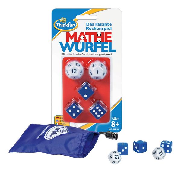 Produktbild: Ravensburger ThinkFun&reg;, Mathe W&uuml;rfel, Das rasente Rechenspiel, Lernspiel