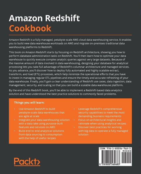 Produktbild: Amazon Redshift Cookbook