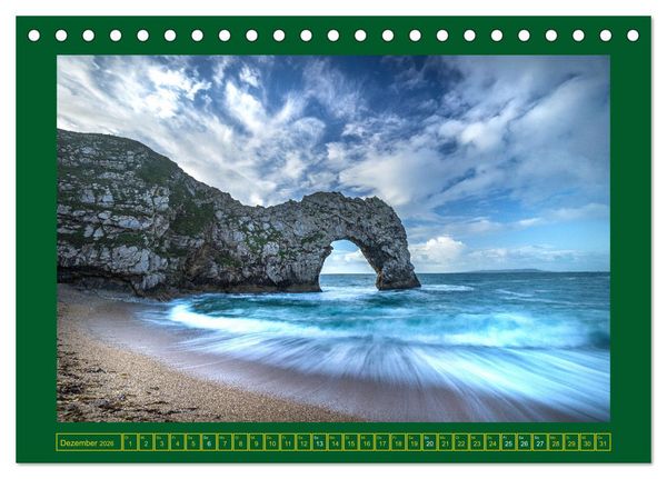 Produktbild: Rundreise: Dorset in sieben Tagen (Tischkalender 2026 DIN A5 quer), CALVENDO Monatskalender