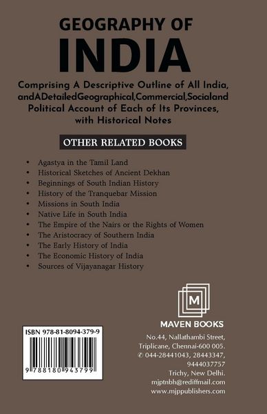 Produktbild: Geography of India