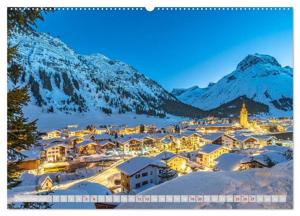 Produktbild: Arlberg - magic of winter (Wandkalender 2026 DIN A2 quer), CALVENDO Monatskalender