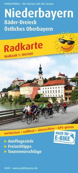Produktbild: Niederbayern - B&auml;der-Dreieck - &Ouml;stliches Oberbayern 1:100 000