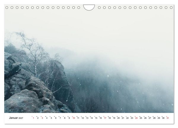 Produktbild: S&auml;chsische Schweiz - Das Elbsandsteingebirge (Wandkalender 2027 DIN A4 quer), CALVENDO Monatskalender
