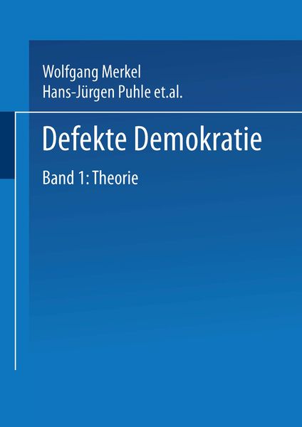 Produktbild: Defekte Demokratie