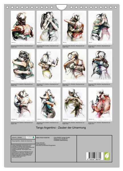 Produktbild: Tango Argentino - Zauber der Umarmung (Wandkalender 2026 DIN A4 hoch), CALVENDO Monatskalender
