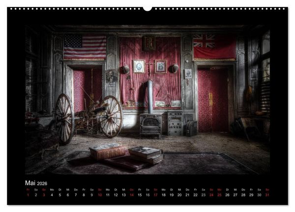 Produktbild: Lost Places - verlassene Orte vergangener Glanz (hochwertiger Premium Wandkalender 2026 DIN A2 quer), Kunstdruck in Hochglanz