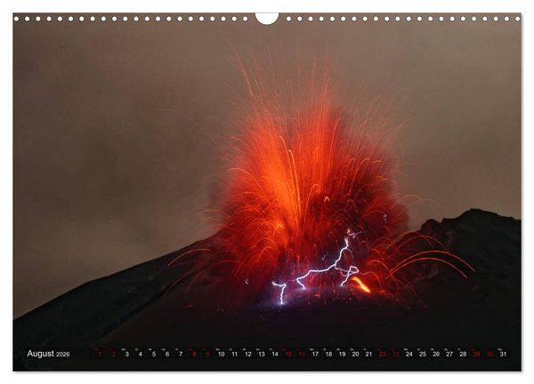 Produktbild: Vulkane - Magma, Lava, Eruptionen (Wandkalender 2026 DIN A3 quer), CALVENDO Monatskalender