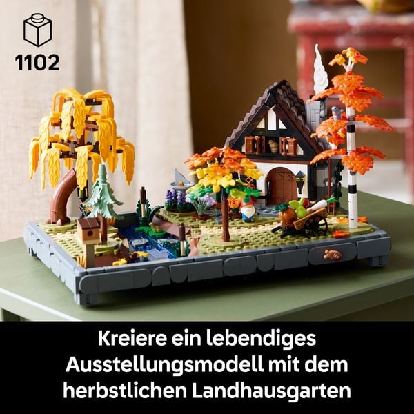 Produktbild: LEGO Icons 11372 Herbstlicher Landhausgarten, Modellbau f&uuml;r Erwachsene