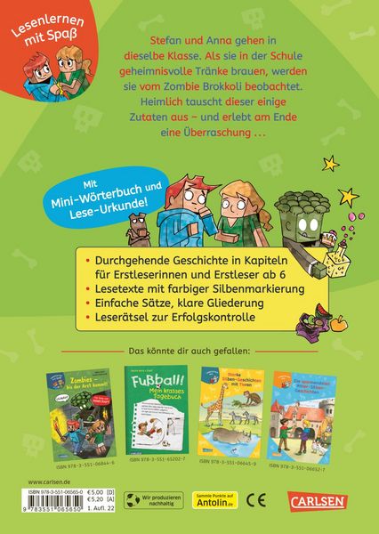 Produktbild: Minecraft Silben-Geschichte: Abenteuer &ndash; bis die Schule wackelt!