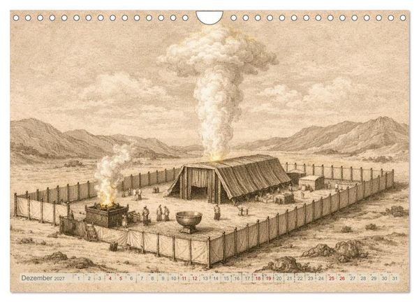 Produktbild: Die Ger&auml;te in der Stiftsh&uuml;tte - Bilder und hebr&auml;ische Begriffe (Wandkalender 2027 DIN A4 quer), CALVENDO Monatskalender