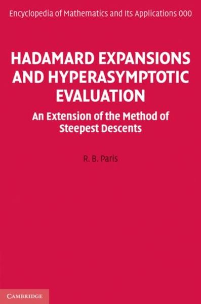 Produktbild: Hadamard Expansions and Hyperasymptotic Evaluation
