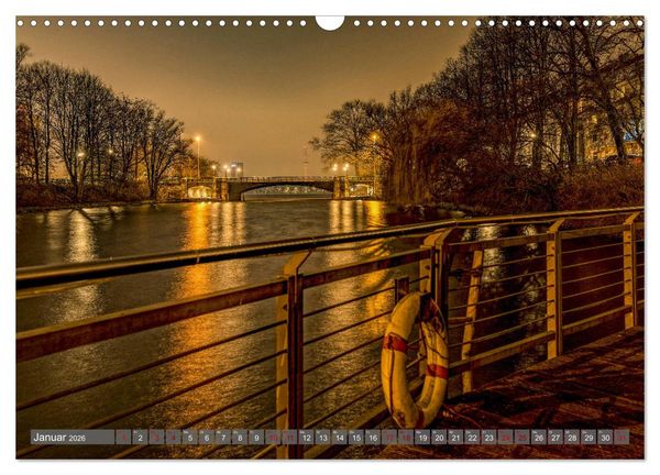 Produktbild: Hamburg City Vibes (Wandkalender 2026 DIN A3 quer), CALVENDO Monatskalender
