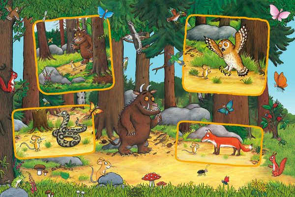 Produktbild: TEAMPUZZLE &ndash; Der Gr&uuml;ffelo &ndash; 194 Teile &ndash; Kinderpuzzle mit gro&szlig;en & kleinen Teilen