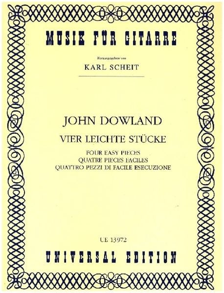 Produktbild: Dowland, J: 4 leichte St&uuml;cke