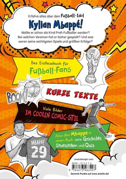 Produktbild: Fu&szlig;ball-Stars - Alles &uuml;ber Mbapp&eacute;. Vom Fu&szlig;ball-Talent zum Megastar