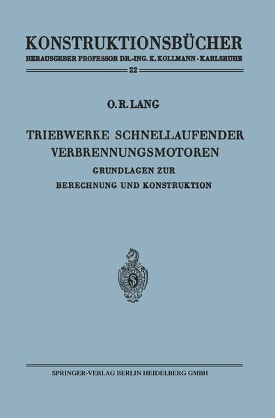Produktbild: Triebwerke schnellaufender Verbrennungsmotoren