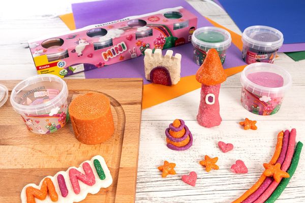 Eberhard Faber 572511 - Spielknete Glitzer 4er Set