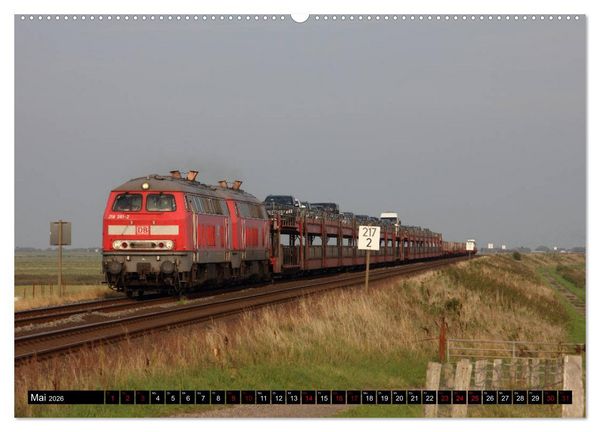 Produktbild: Norddeutsche Eisenbahnen (hochwertiger Premium Wandkalender 2026 DIN A2 quer), Kunstdruck in Hochglanz