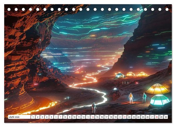 Produktbild: Neuer Morgen Mars (Tischkalender 2026 DIN A5 quer), CALVENDO Monatskalender