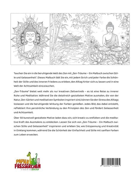 Produktbild: Zen-Tr&auml;ume - Ein Malbuch zwischen Stille und Gelassenheit