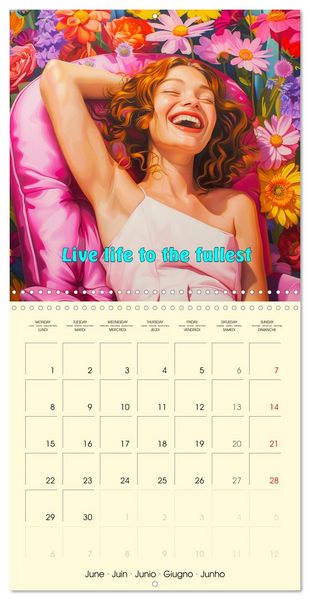 Produktbild: Welcome Beautiful Life. Quotes to brighten your year (Wall Calendar 2026 12 &times; 12 Inch) CALVENDO 12 Month Wall Calendar