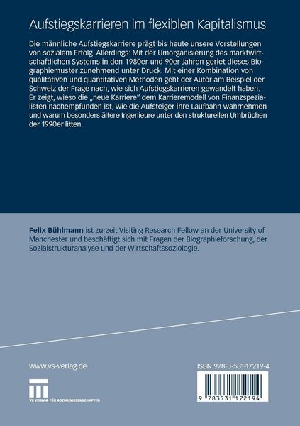 Produktbild: Aufstiegskarrieren im flexiblen Kapitalismus