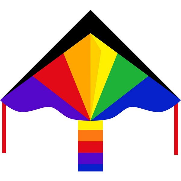 Produktbild: Ecoline Einleiner Drachen Simple Flyer Rainbow Spannweite (Details) 1200 mm Windst&auml;rken-Eignung 2 - 5 bft